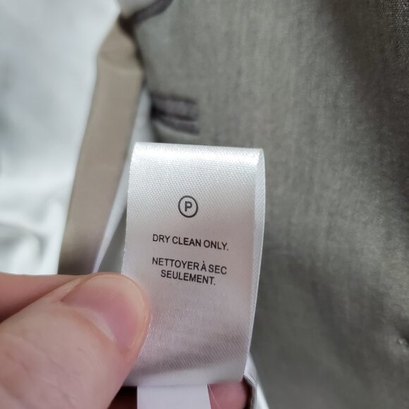 RW & CO. RW&CO. One Button Fitted Blazer Suiting Stretch Lined Tan Grey Women 10 - Picture 13 of 16